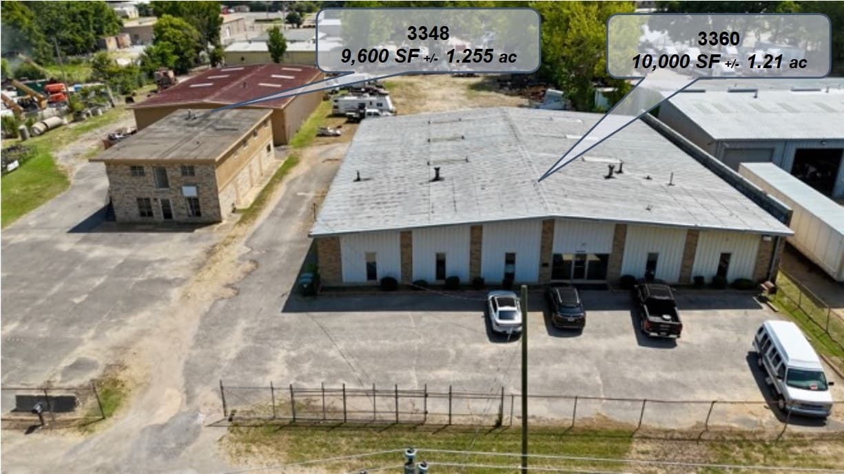 ±19,600 SF Two-Building Warehouse/Flex on ±2.47 AC  |  3348 & 3360 Fontaine Rd., Memphis, TN 38116