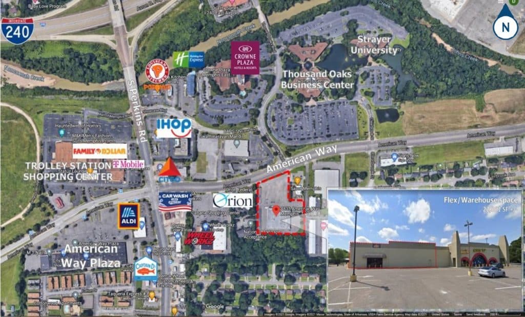 4835 American Way, Memphis, 38118 | 22,861 SF | Flex-Retail | Office Space with Small Showroom