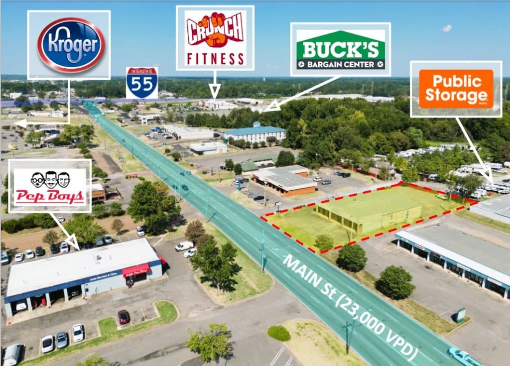 250 STATELINE RD W SOUTHAVEN MS 38671 | ,000 SF Flex Building with Showroom and ample fully AC Warehouse area